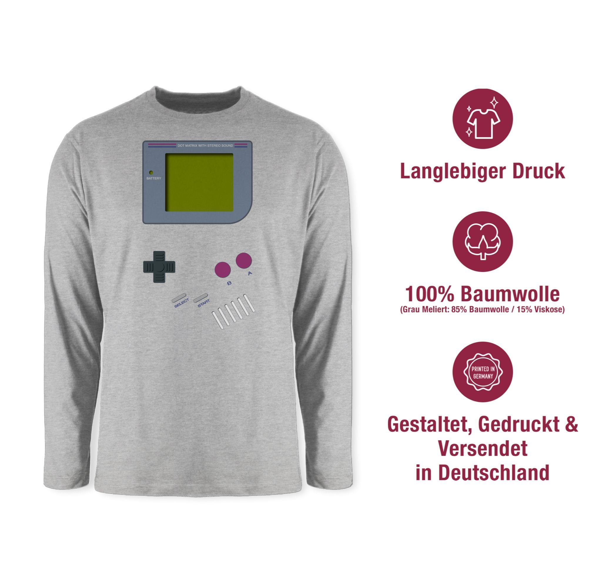 Shirtracer Rundhalsshirt Gameboy, Nerds I 90s I 90iger I Fastnacht I Fasnacht I Fasnet Karneval & Fasching