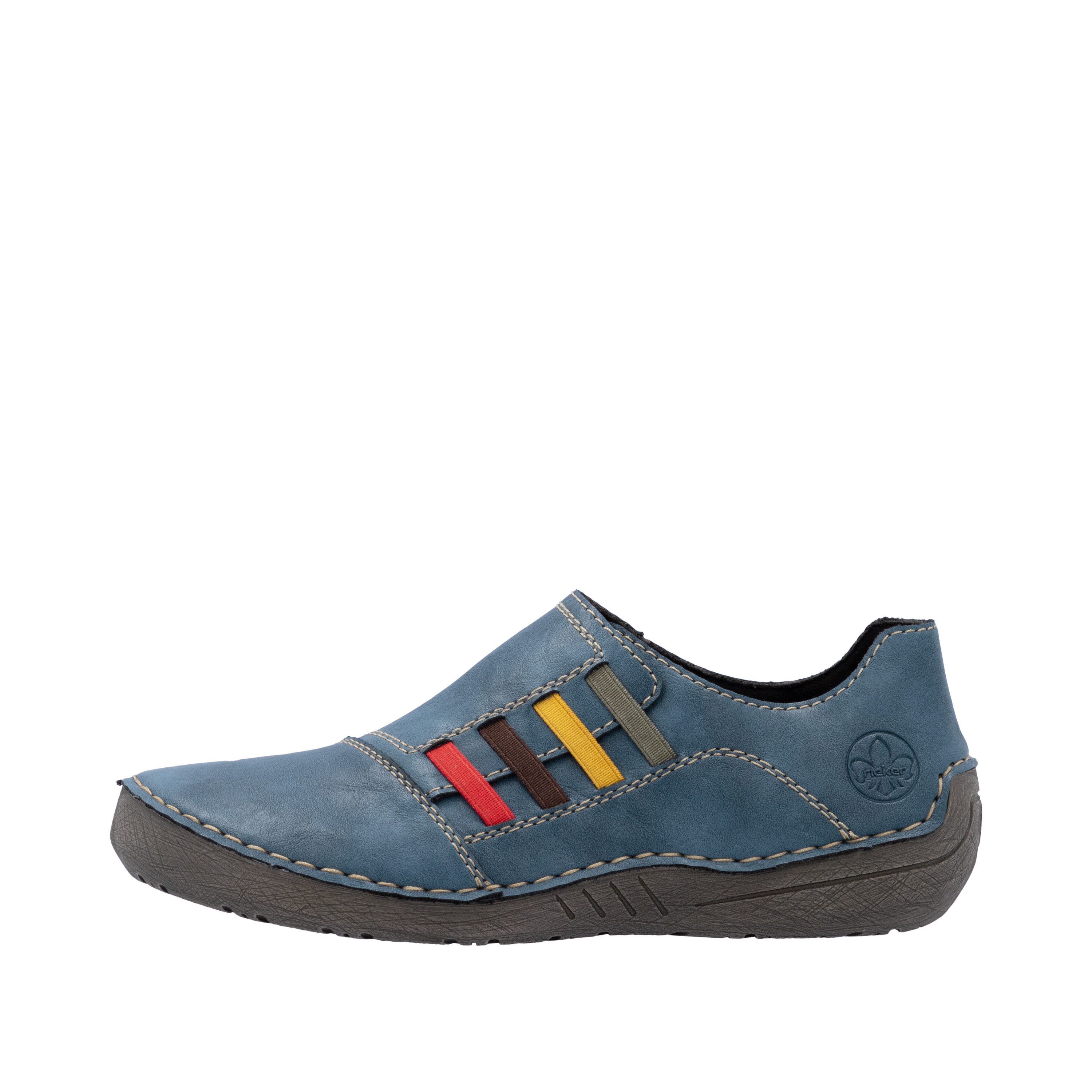 Rieker Slipper Schlupfschuh, Slip-on Sneaker, Halbschuh mit weicher Innensohle