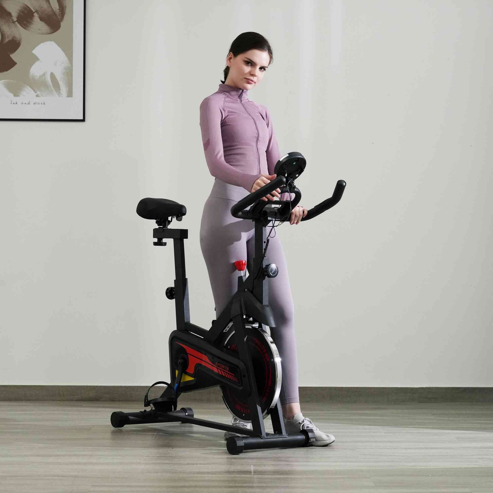 BlingBin Fitnessbike Heimtrainer Fahrrad Fitness Fahrrad für Zuhause Fitness Bikes Indoor, (1er Set, 1-tlg), höhenverstellbar;Belastung 120 kg