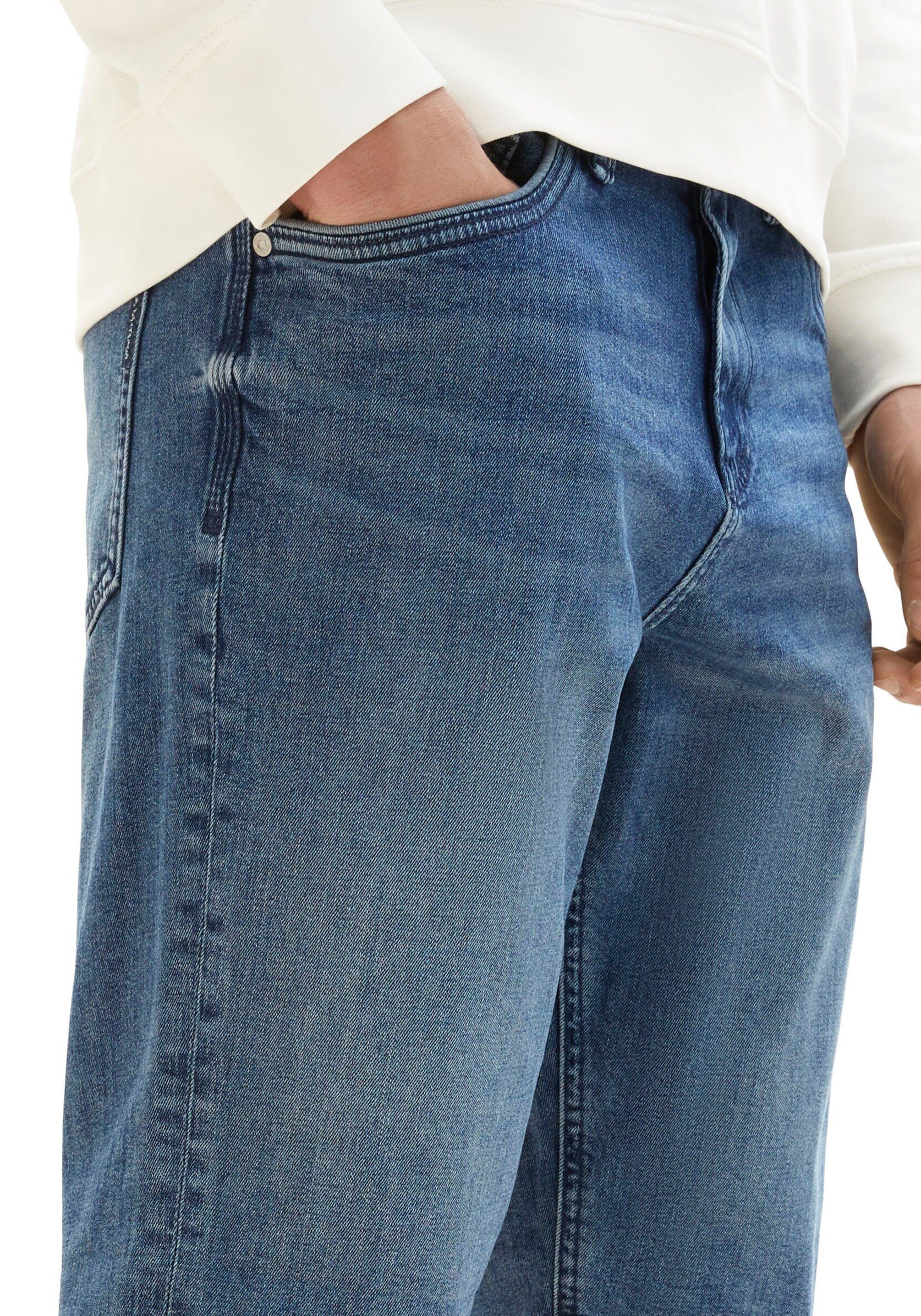 TOM TAILOR stone stone mid 5-Pocket-Jeans