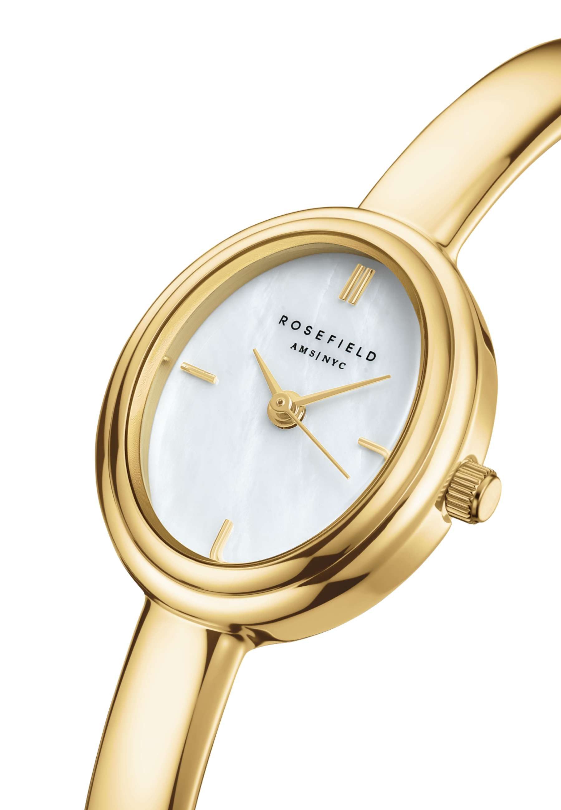 ROSEFIELD Quarzuhr ROSEFIELD Damenuhr Bangle 23.5mm Goldfarben