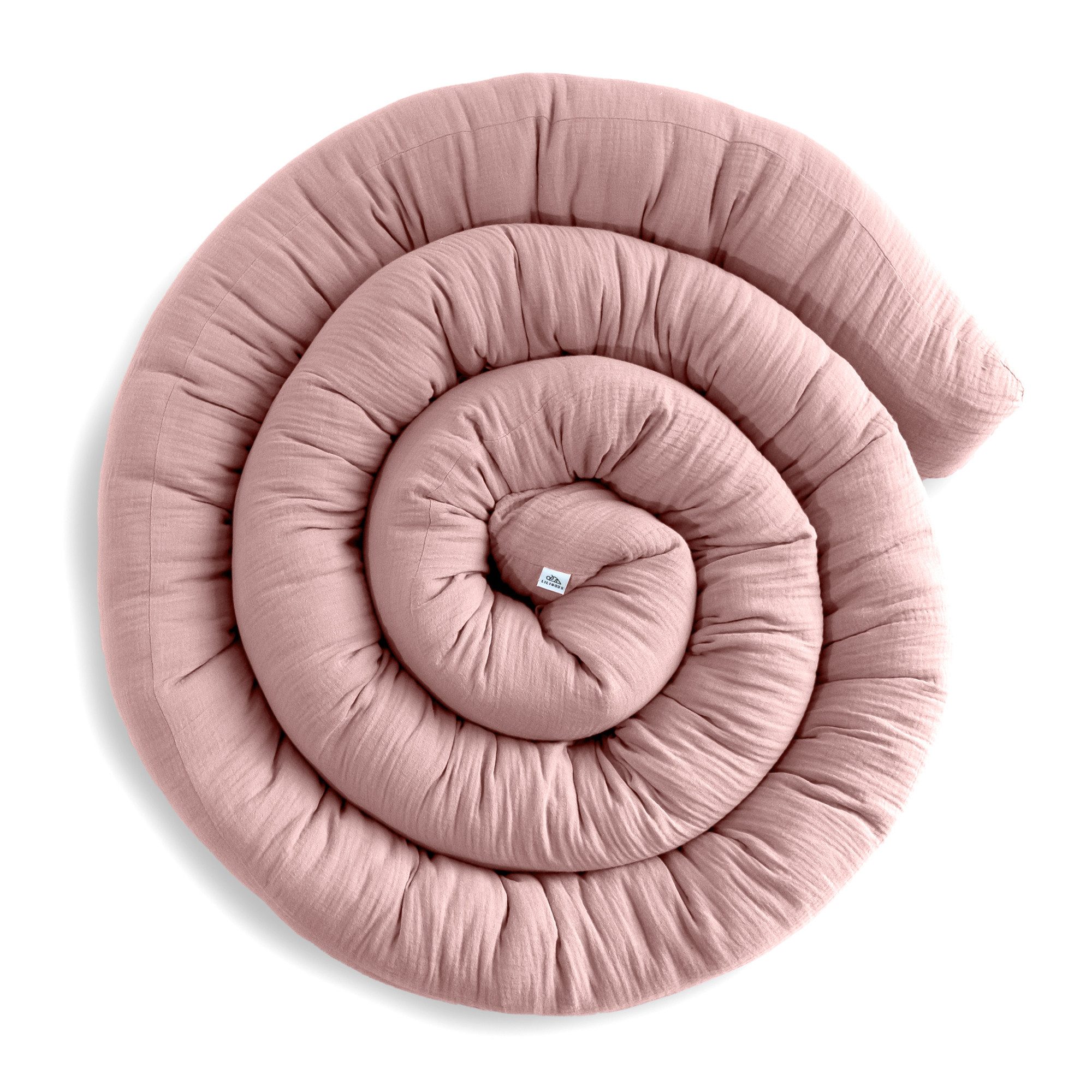 lilimaus Nestchenschlange Bettschlange Babybett aus Musselin Baumwolle - 12 Farben, (1-tlg), Bettschlange Babybett aus Musselin Baumwolle, kuschelig