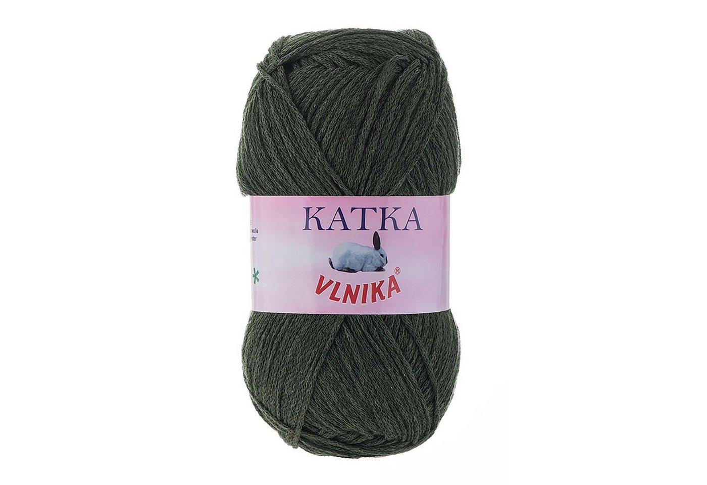 Thumbnail - maDDma 5 x 100g Strickgarn Katka Unifarben Häkelwolle, 1500 m, 806 grüngrau