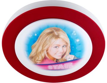 etc-shop Dekolicht, Leuchtmittel nicht inklusive, Kinderzimmer Decken Leuchte Hannah Montana Lampe rund