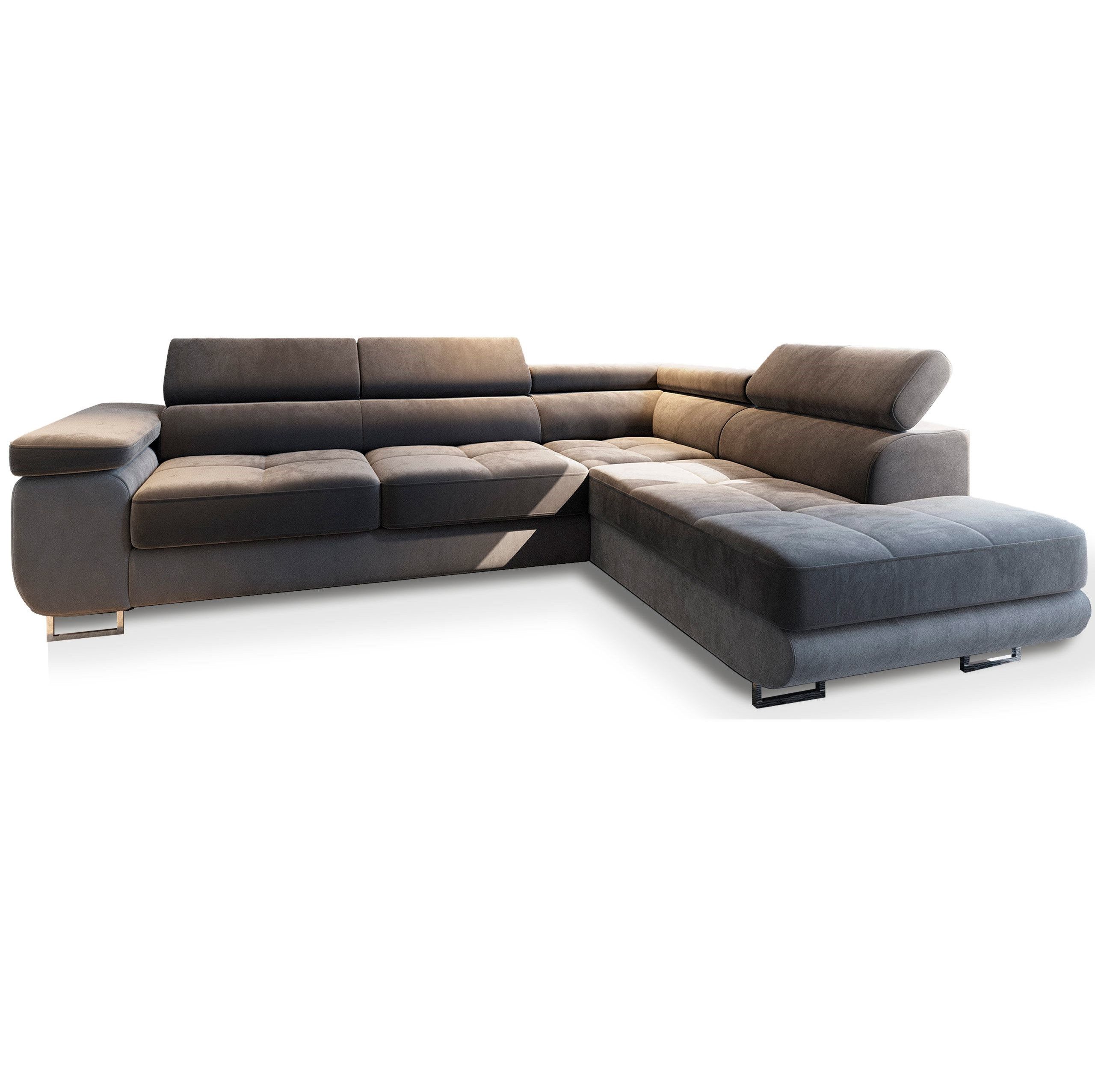 Masseno Ecksofa SELVA mit Schlaffunktion L-Form, Sofa mit Bettkasten günstig online kaufen