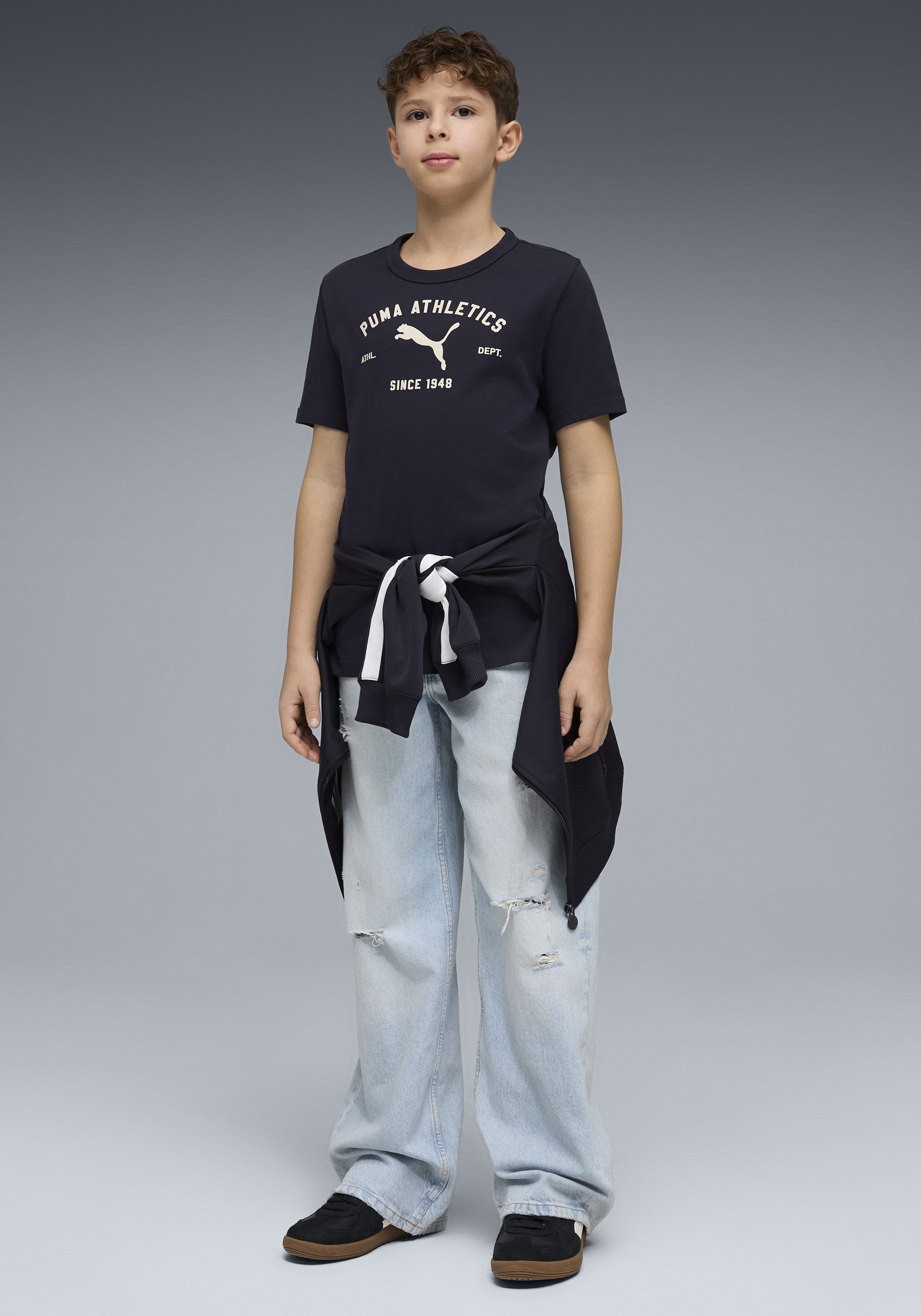 PUMA T-Shirt CLASS GRAPHIC TEE B Regular Fit, Kurzarm, Rundhalsausschnitt, für Jugendliche