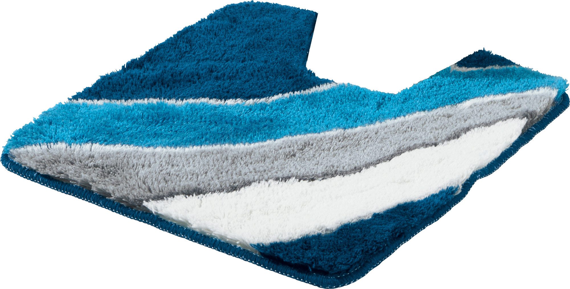 Erwin Müller Badematte WC-Umrandung "Veria", Höhe 27 mm, eckig, Streifen günstig online kaufen