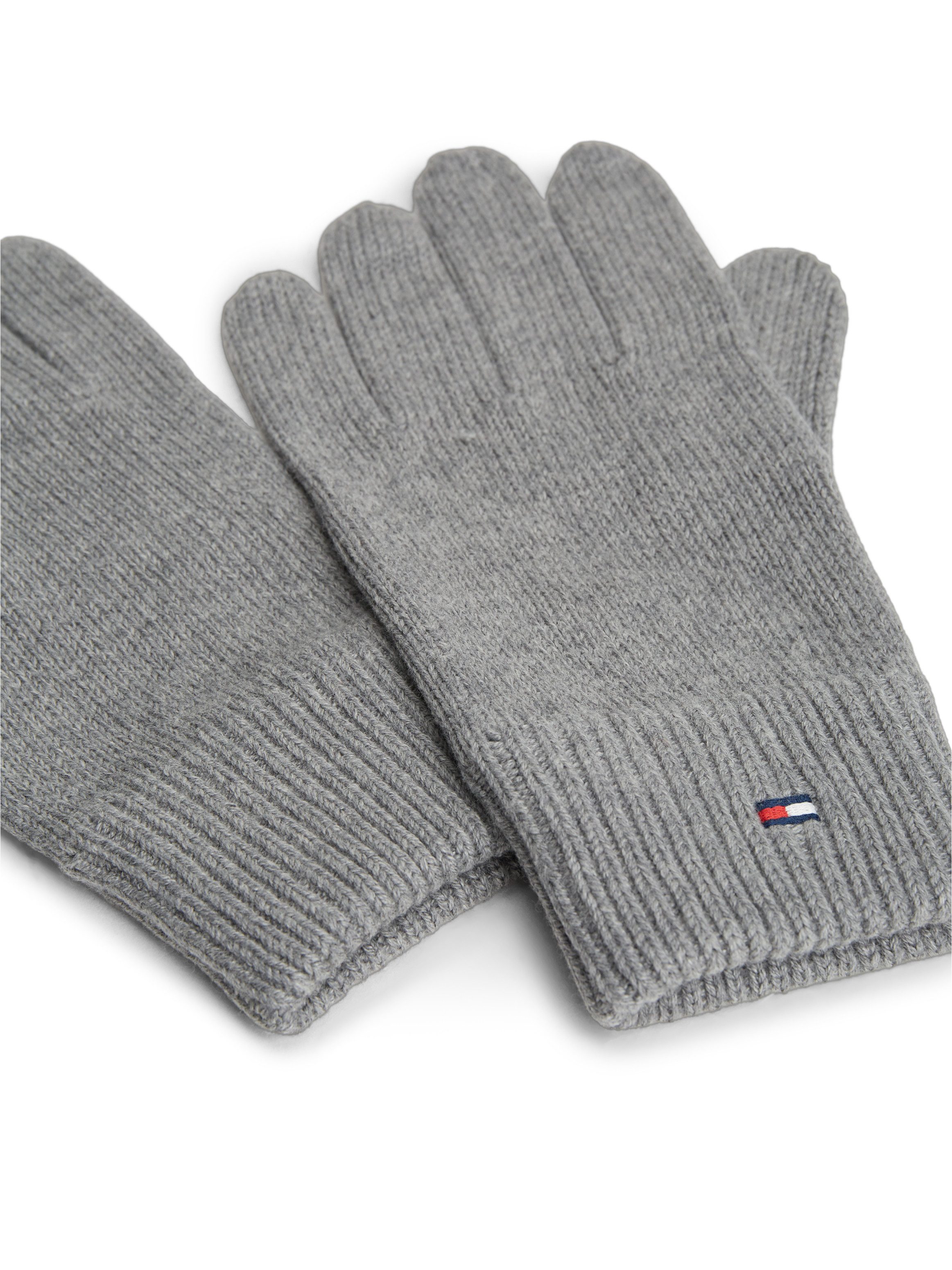 Tommy Hilfiger Strickhandschuhe ESSENTIALS FLAG GLOVES mit Logostickerei