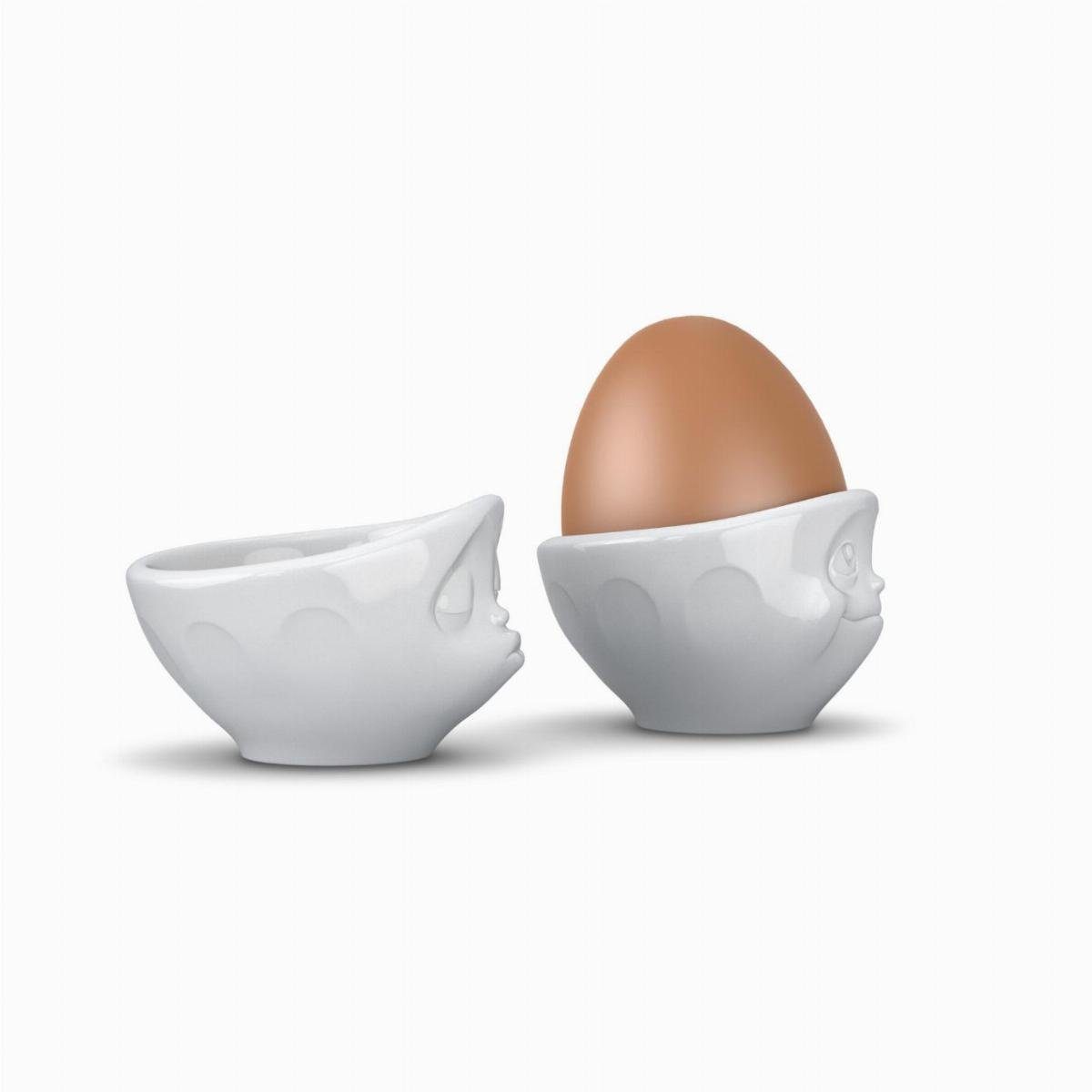 Eierbecher-Set - FIFTYEIGHT 1 Eierbecher Eierbecher 1 Nr. - - Küssend/Verträumt Weiß Stück PRODUCTS