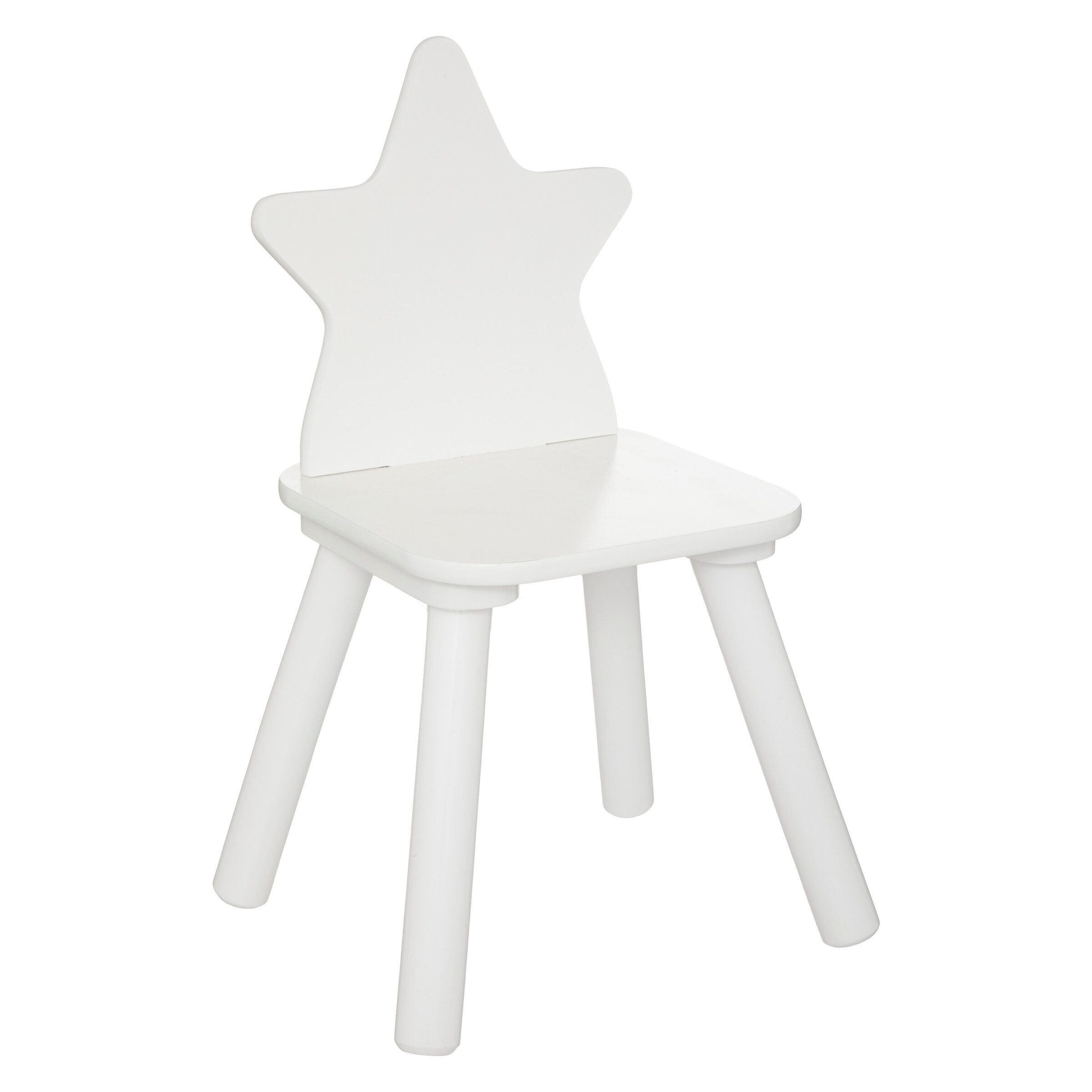Atmosphera Créateur d'intérieur Hocker Kinderstuhl DOUCEUR mit sternförmiger Rückenlehne, 32 x 31,5 x 50 cm (1 Stk., Sitzhocker), funktional
