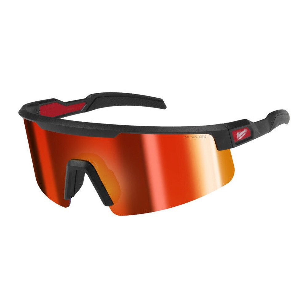 Milwaukee Arbeitsschutzbrille MILWAUKEE Schutzbrille Großformat SUNBURST