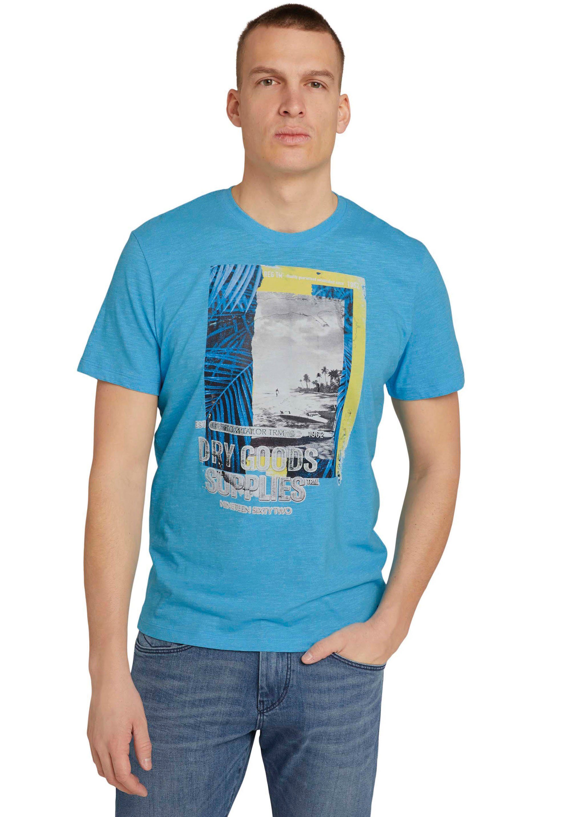 TOM TAILOR T-Shirt in melierter Optik kaufen | OTTO