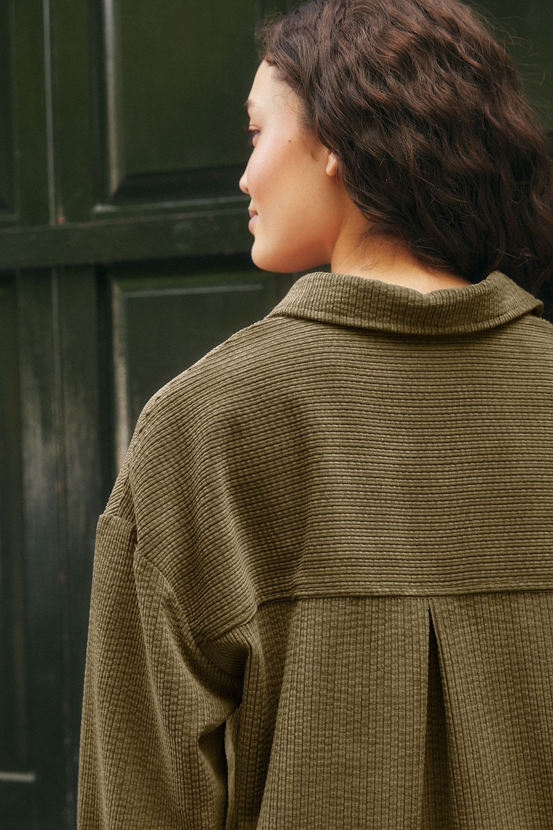 Next Langarmhemd Langärmelige Hemdjacke aus Kord (1-tlg) günstig online kaufen