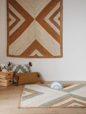 Kinderteppich Frieda, benuta, rechteckig, Höhe: 5 mm, Kunstfaser, Berber, Ethno-Style, Wohnzimmer