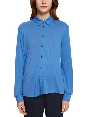 Esprit Collection Langarmshirt Longsleeve mit Knöpfen, LENZING™ ECOVERO™ (1-tlg)