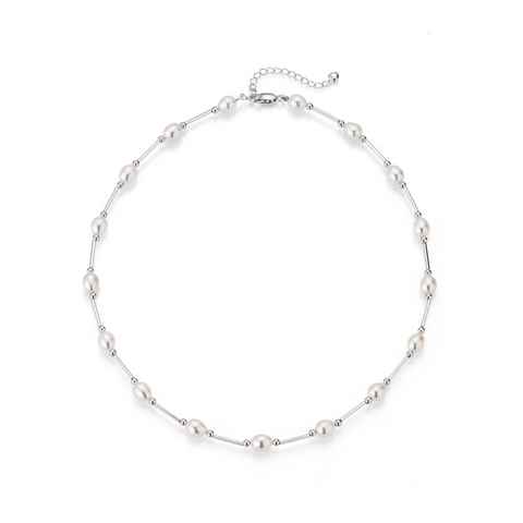 Firetti Perlenkette Schmuck Geschenk Halsschmuck Halskette Halsreif Collier Perle, Made in Germany - mit Süßwasserzuchtperle