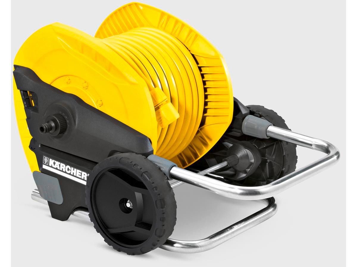 KÄRCHER Schlauchwagen HT 3.420 Kit 1/2", höhenverstellbarer Schubgabe, 20m 1/2" PrimoFlex Schlauch, Spritze