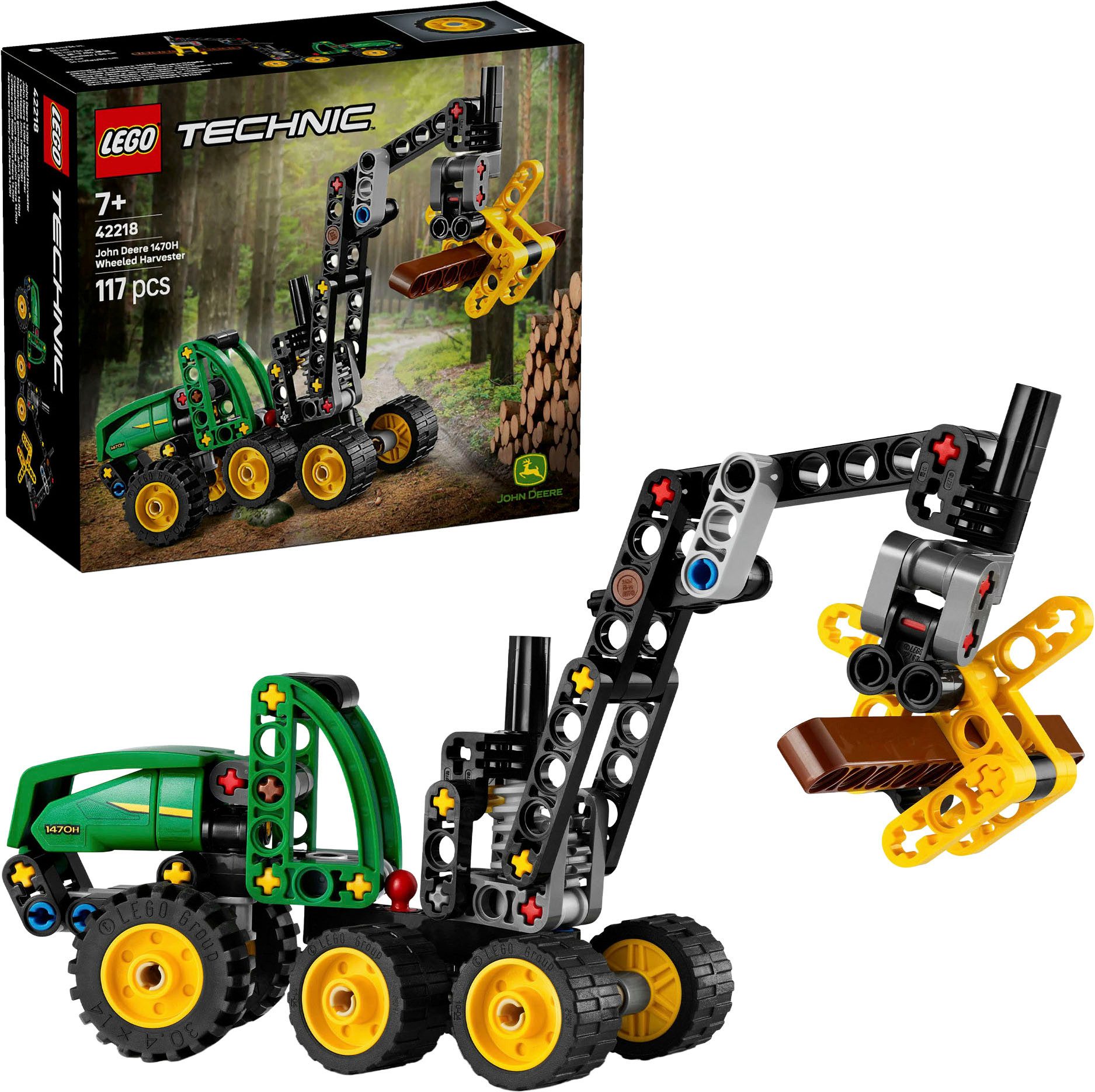 LEGO® John Deere 1470H Rad-Harvester (42218), LEGO Technic Konstruktionsspielsteine, (117 St), Made in Europe