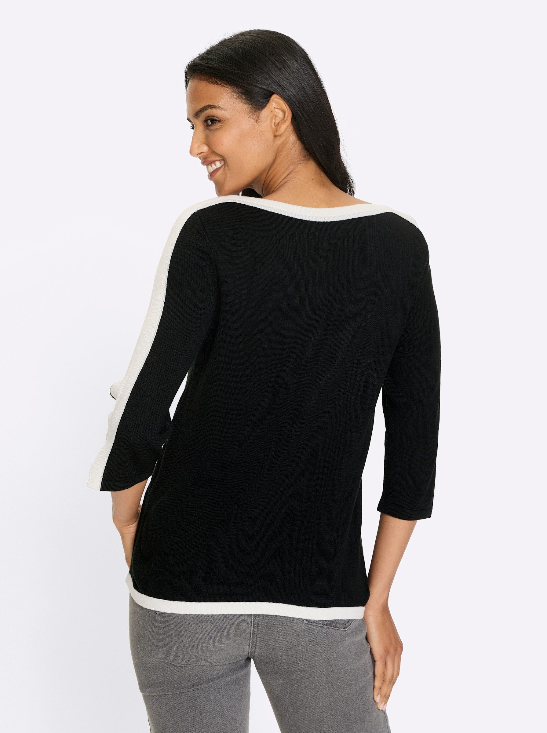 Sieh an! Strickpullover 3/4 Arm-Pullover günstig online kaufen