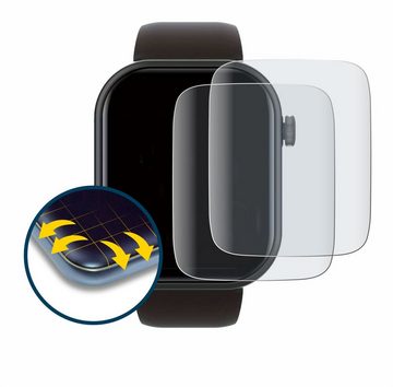 BROTECT Full-Screen Schutzfolie für Smartwatch IDW13 1.8", Displayschutzfolie, 2 Stück, 3D Curved matt entspiegelt Full-Screen Anti-Reflex