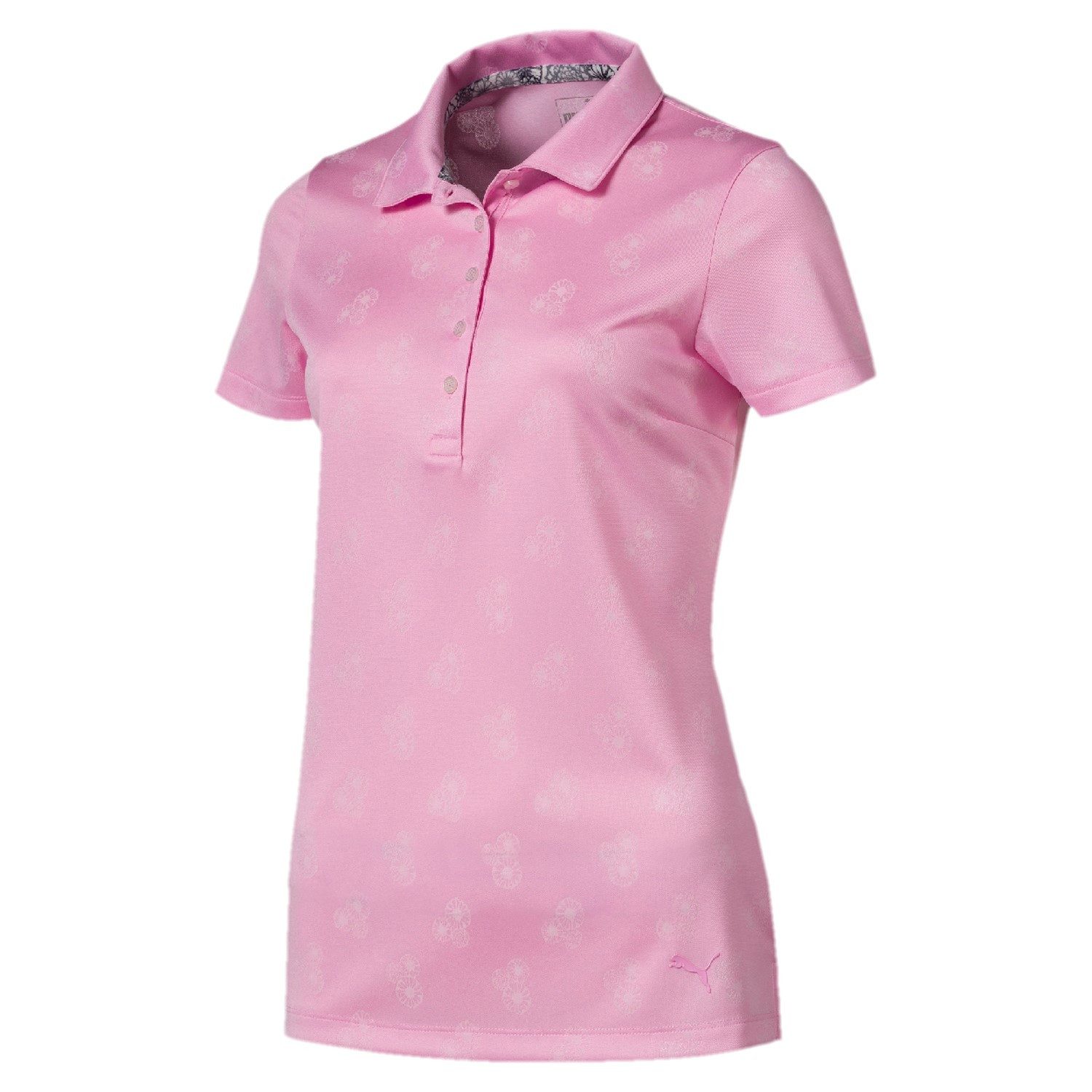 PUMA Poloshirt Puma Golf Polo 'Burst Into Bloom' Rosa Damen