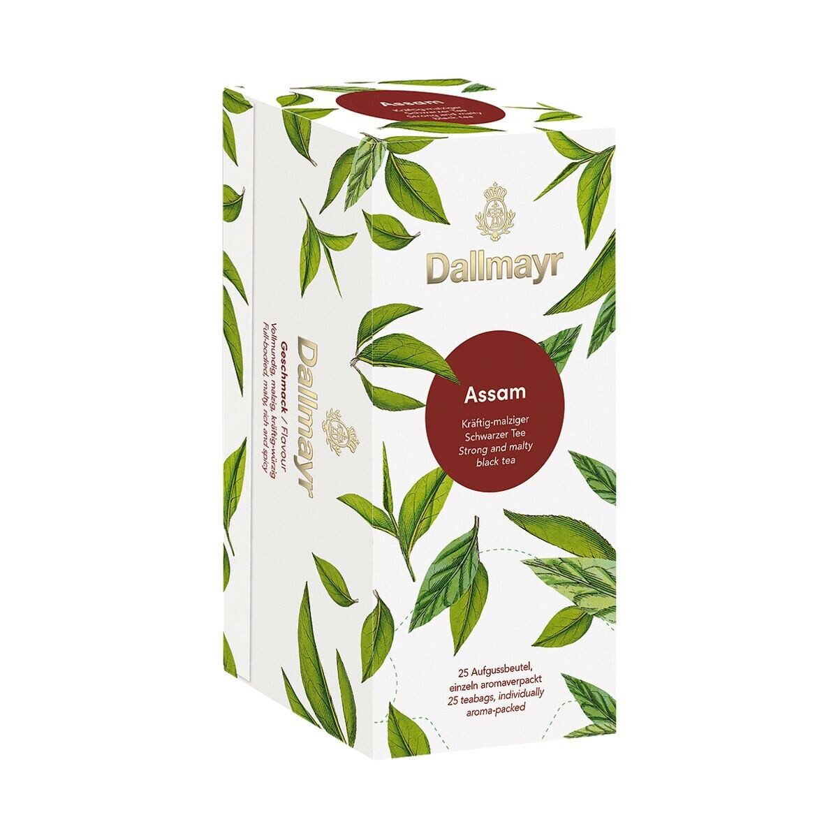 DALLMAYR Tee Assam, 25 Aufgussbeutel, Schwarztee