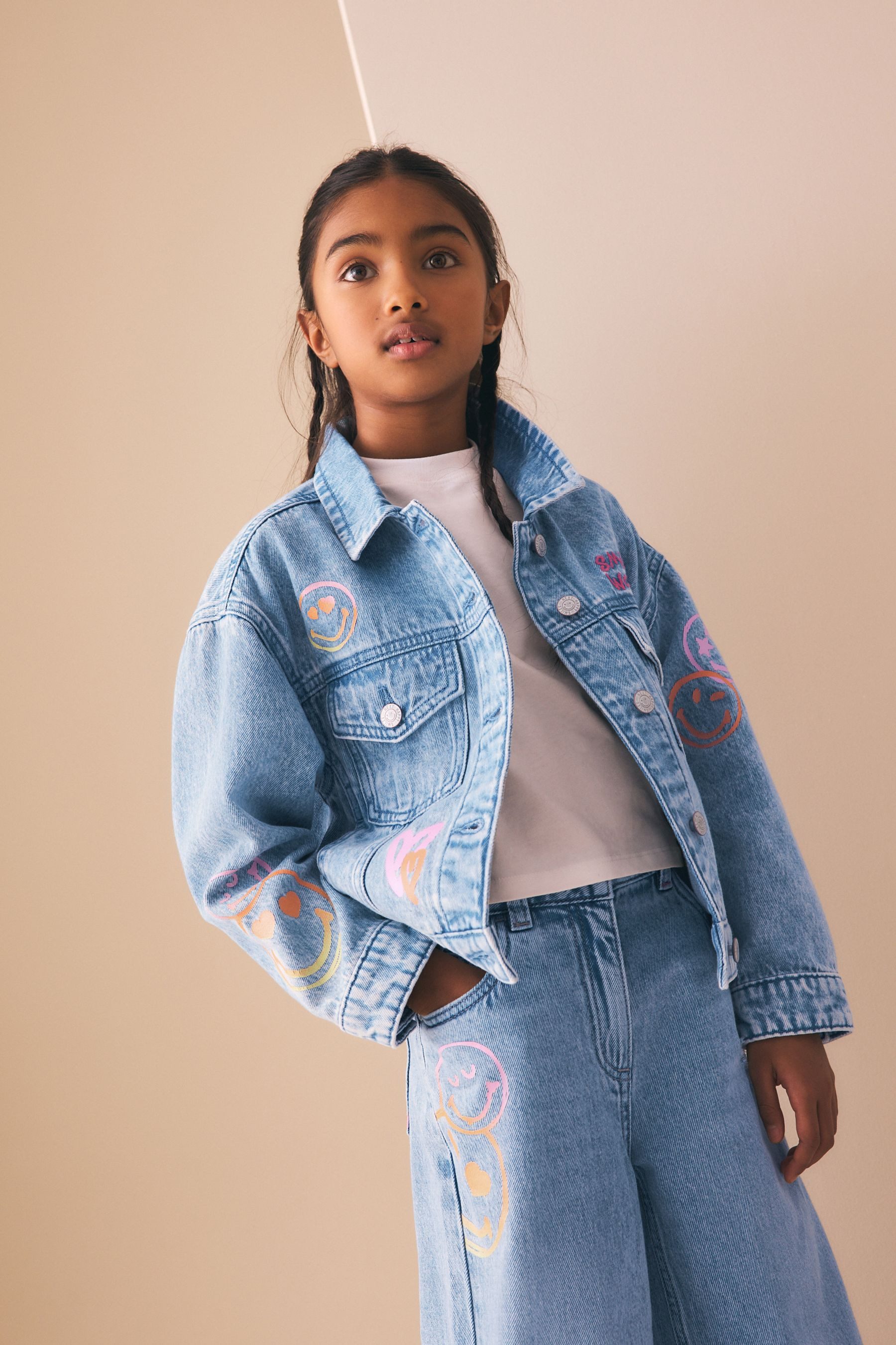 Jeansjacke Jeansjacke, Smiley