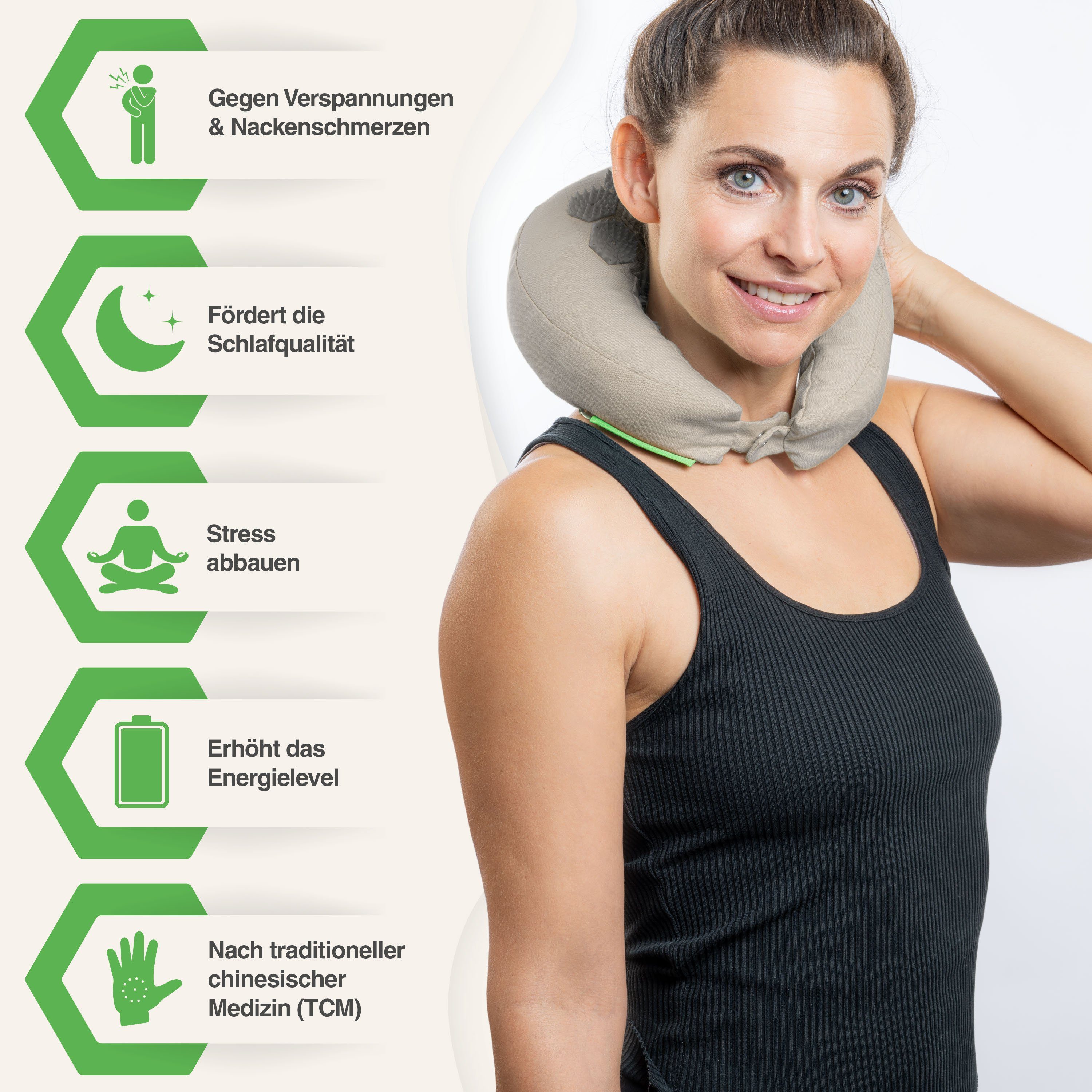 BACKLAxx® Nackenhörnchen Akupressur, Akupressur U Kissen günstig online kaufen
