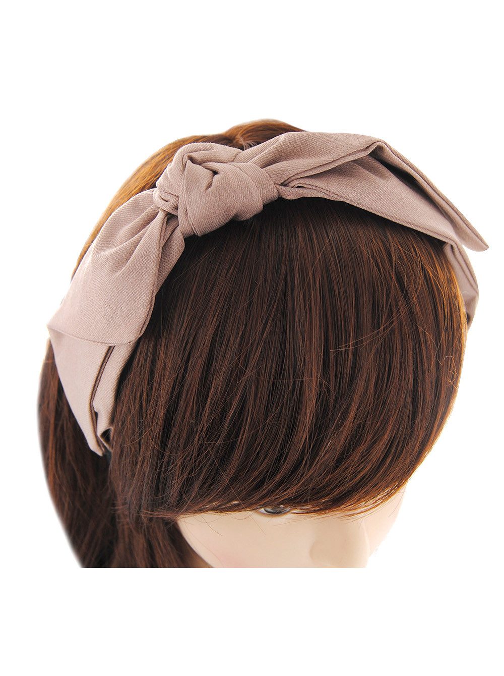 axy Haarreif Haarreif mit Schleife, Vintage Damen Breiter Haareifen Haarband mit leichten Glanz