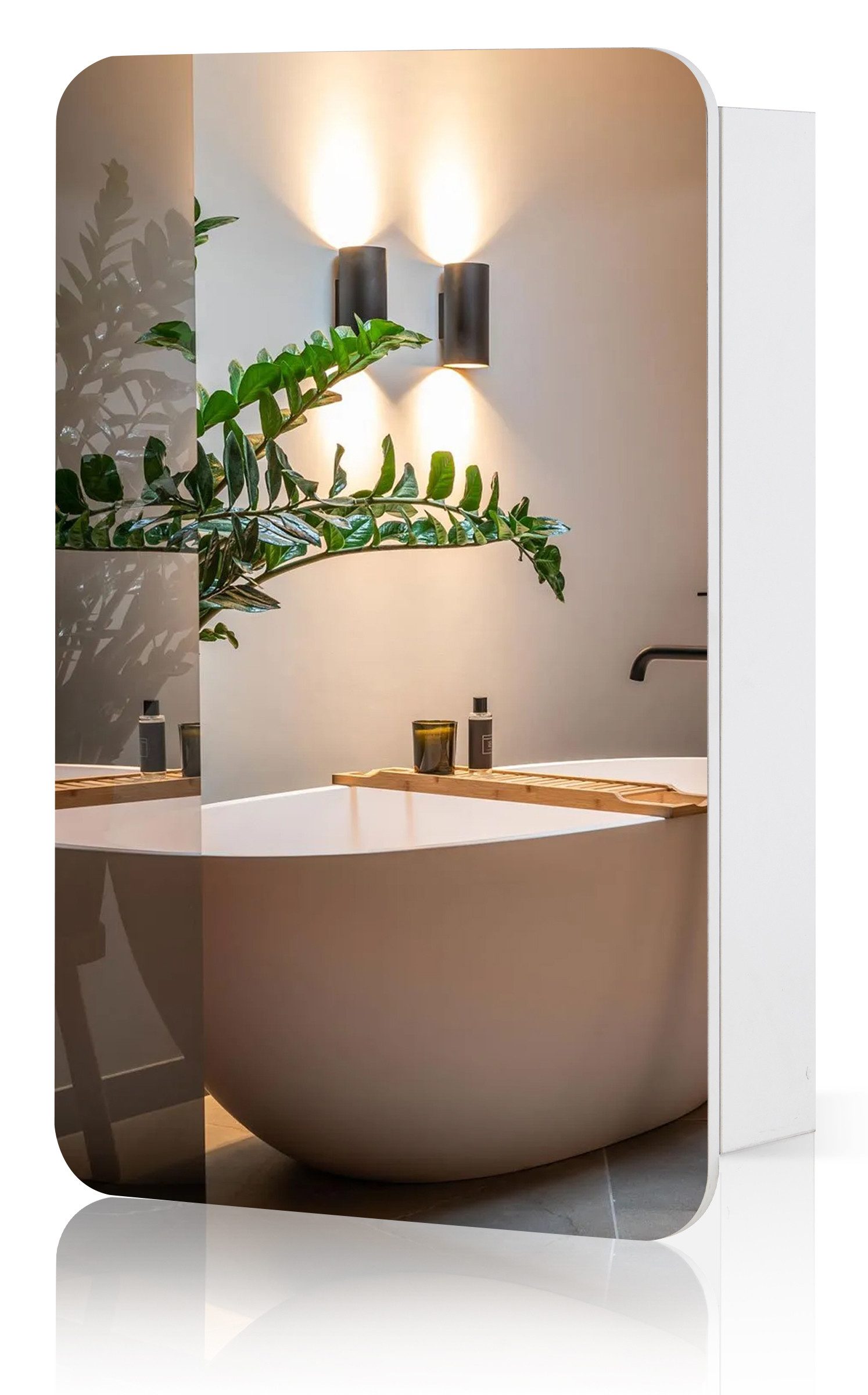 Ofcasa Badezimmerspiegelschrank Spiegelschrank (1er Set) 50x14x80cm günstig online kaufen