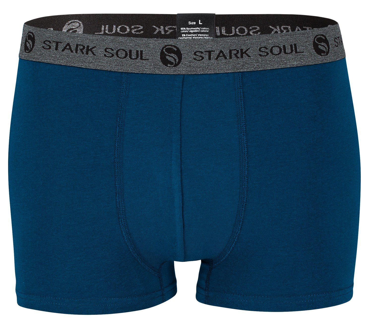 Stark Soul® Boxershorts Pack, 6er Baumwoll-Unterhosen Hipster Herren 6er-Pack Gemischt-V1 im Boxershorts