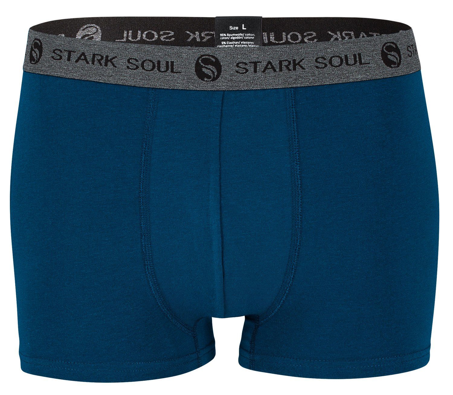 Stark Soul® Boxershorts Herren Boxershorts, Hipster im 6er Pack, Baumwoll-Unterhosen 6er-Pack – Bild 2 von 5