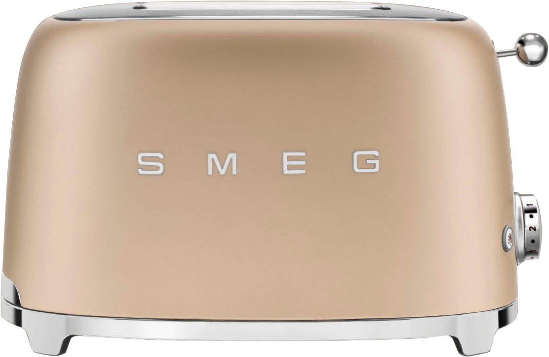 Smeg Toaster TSF01CHMEU, 2 kurze Schlitze, 950 W
