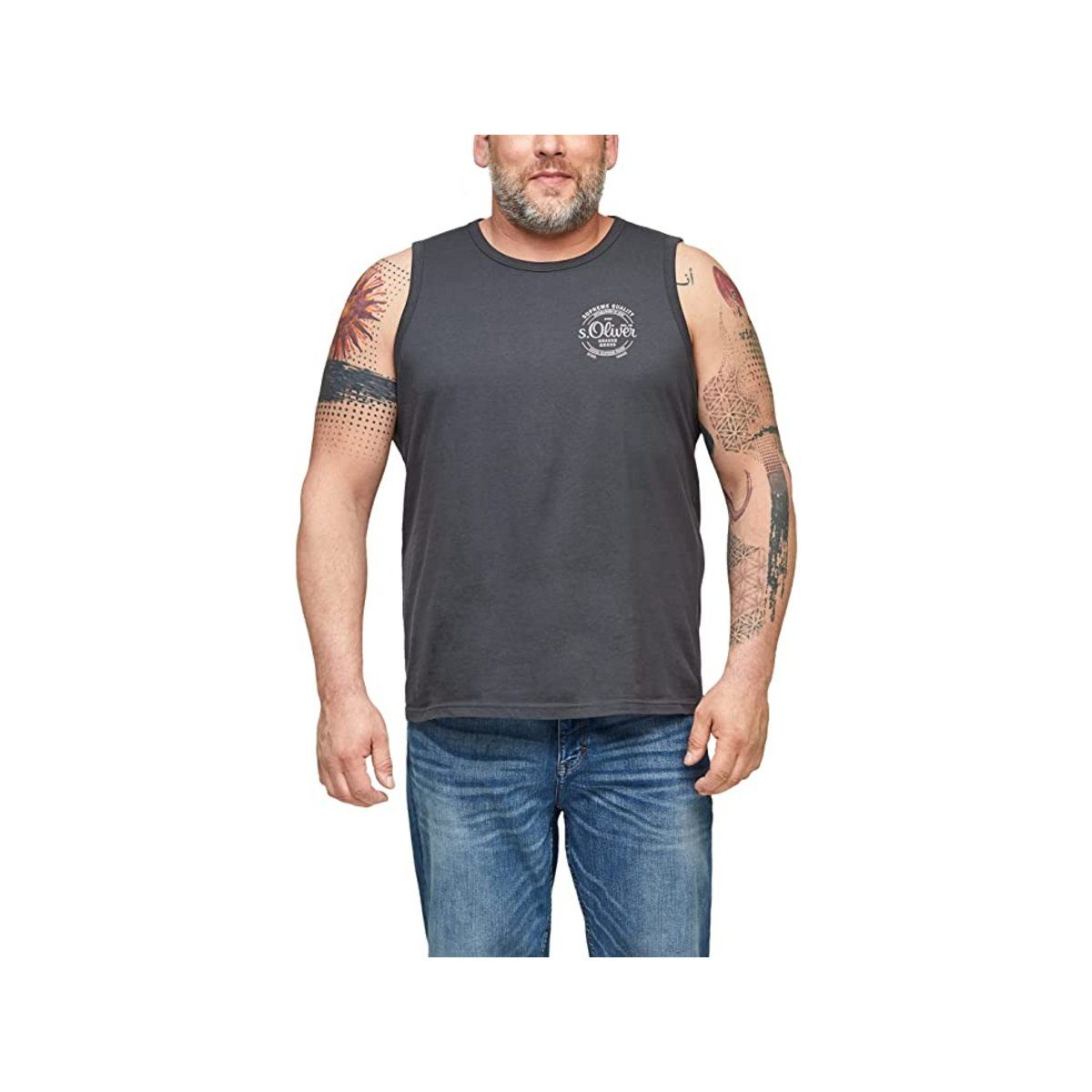 s.Oliver T-Shirt grau regular fit (1-tlg)