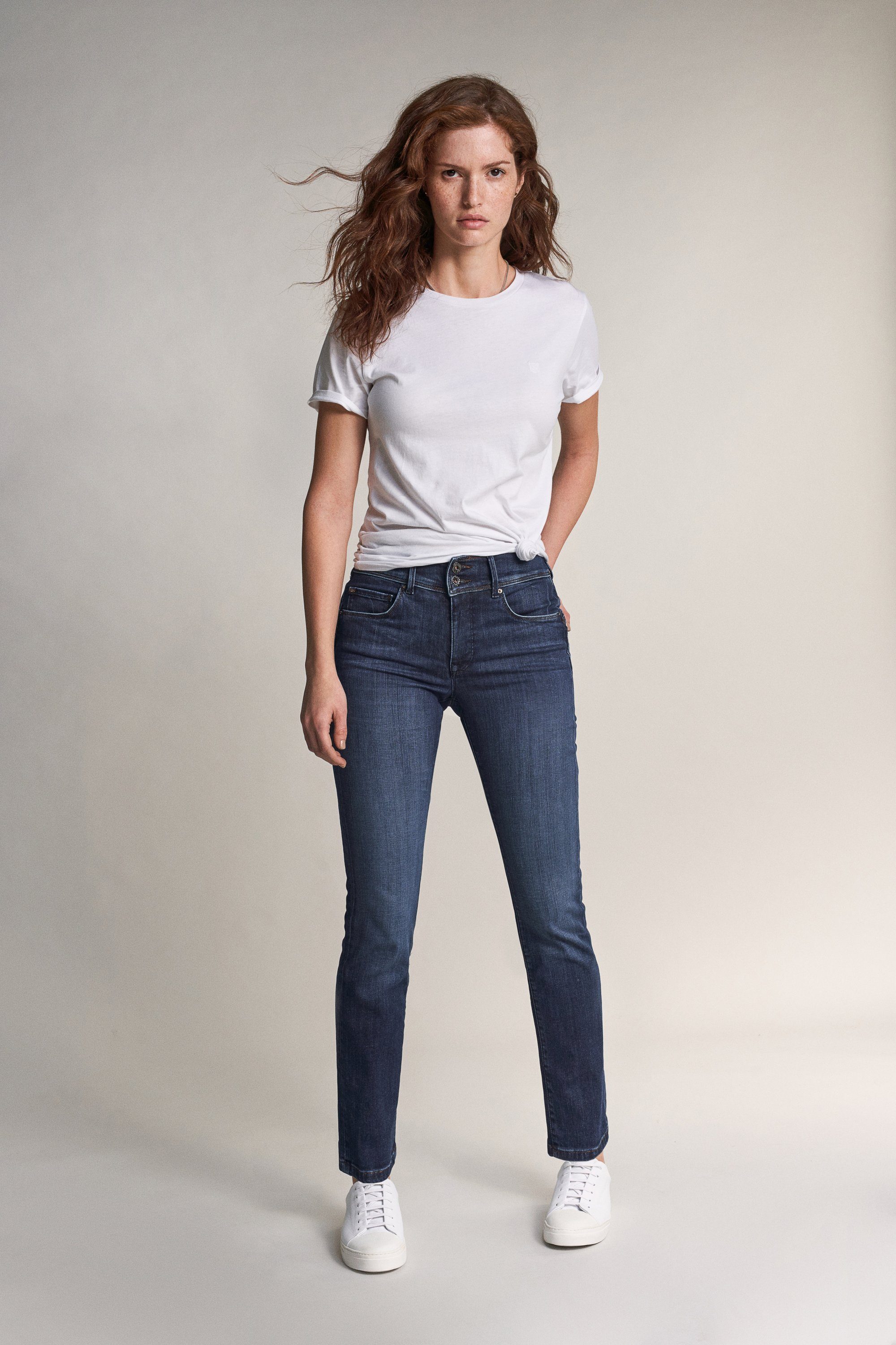 Salsa Stretch-Jeans SALSA JEANS SECRET PUSH IN SLIM mid blue used 111674.8503 21000154
