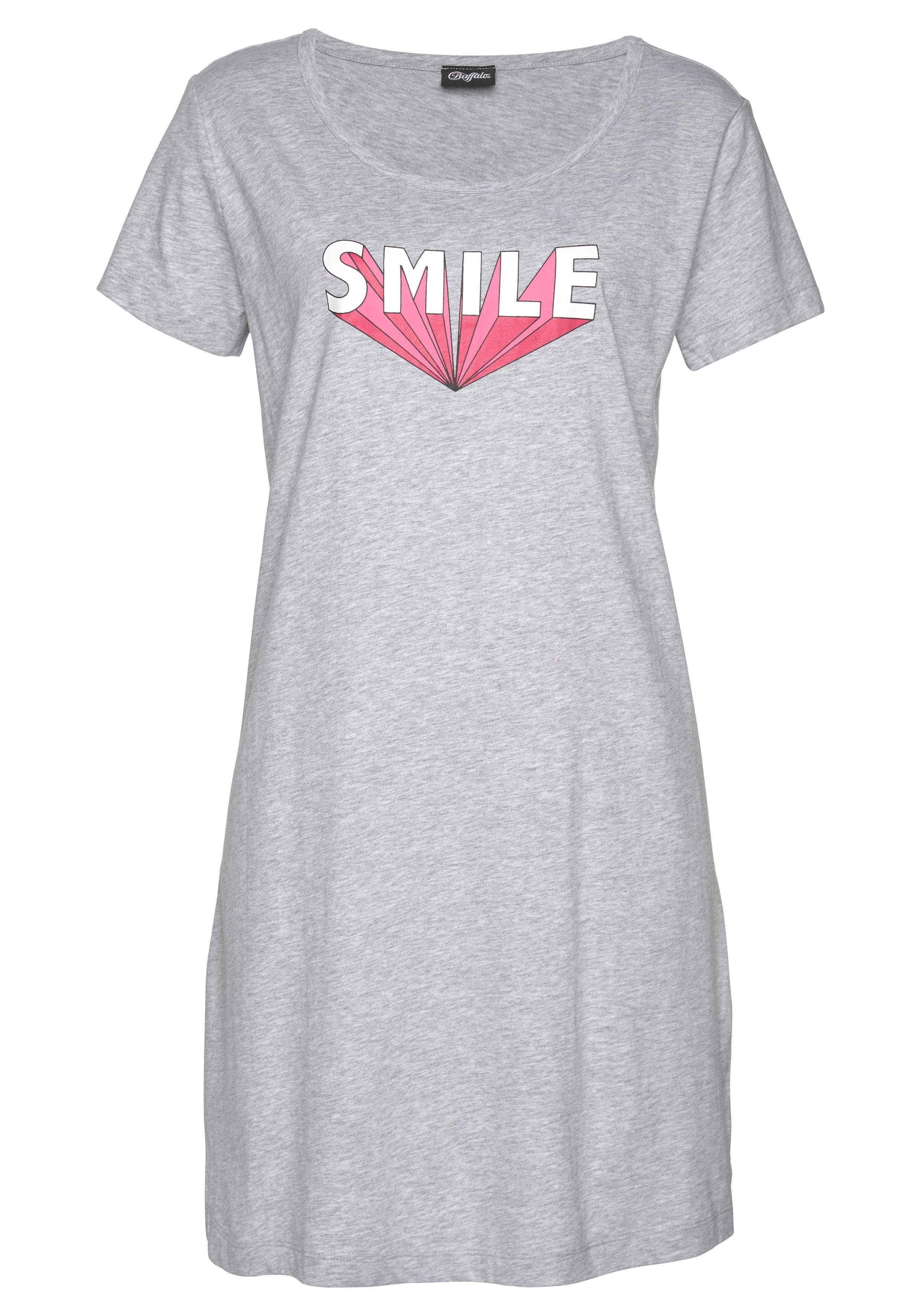 Buffalo Sleepshirt mit Statement Print günstig online kaufen