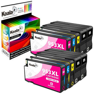 Koala 953XL Ersatz für HP 953 XL 3HZ52AE Officejet Pro 7720 7730 8210, 10er Tintenpatrone (Packung, HP 953 XL Patronen Officejet Pro 8210 8710 8715 8720 8725 8730 8740)