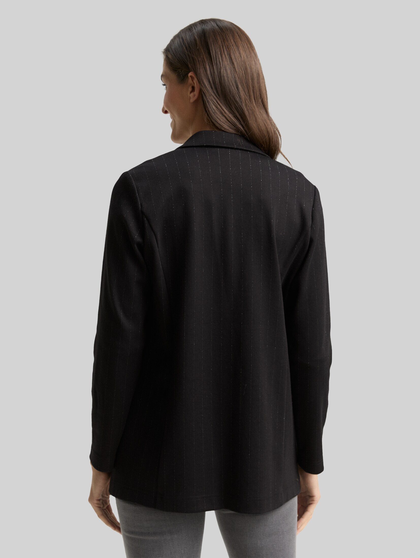 TOM TAILOR Jackenblazer Blazer Loose Fit Blazer mit Glitzer-Effekt