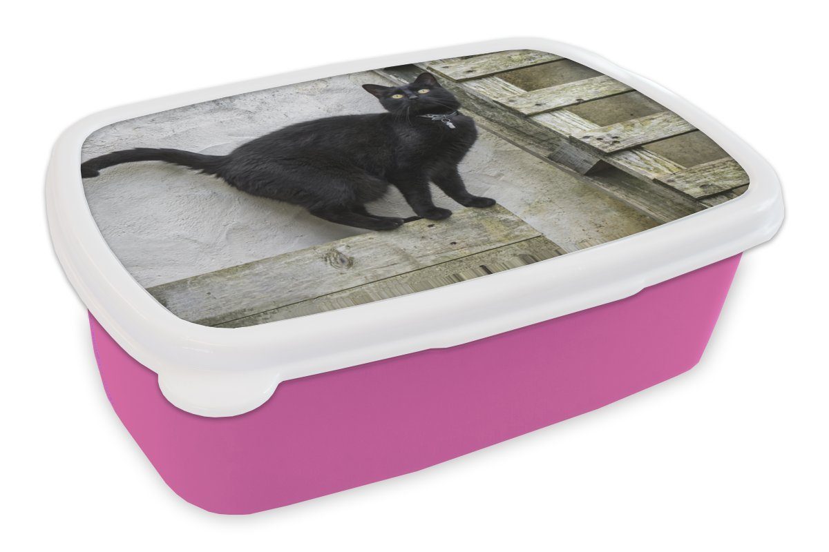 - Brotbox Jungen rosa für MuchoWow Snackbox, - Mädchen Kind, Lunchbox Kinder, - - Mädchen, Schwarz (2-tlg), Kunststoff, Erwachsene, Kunststoff Brotdose Katze - Palette