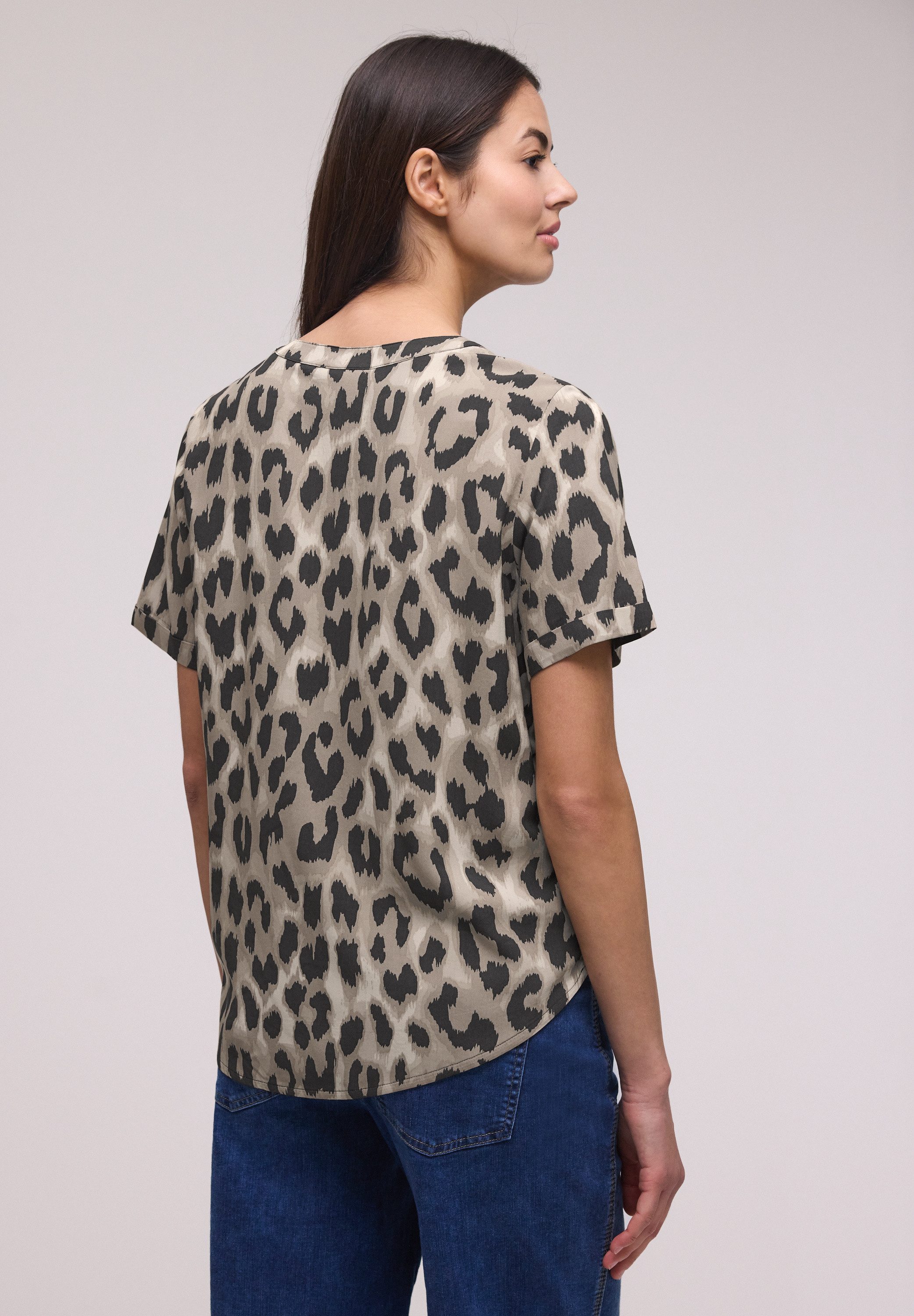 STREET ONE Kurzarmbluse aus softer Viskose günstig online kaufen