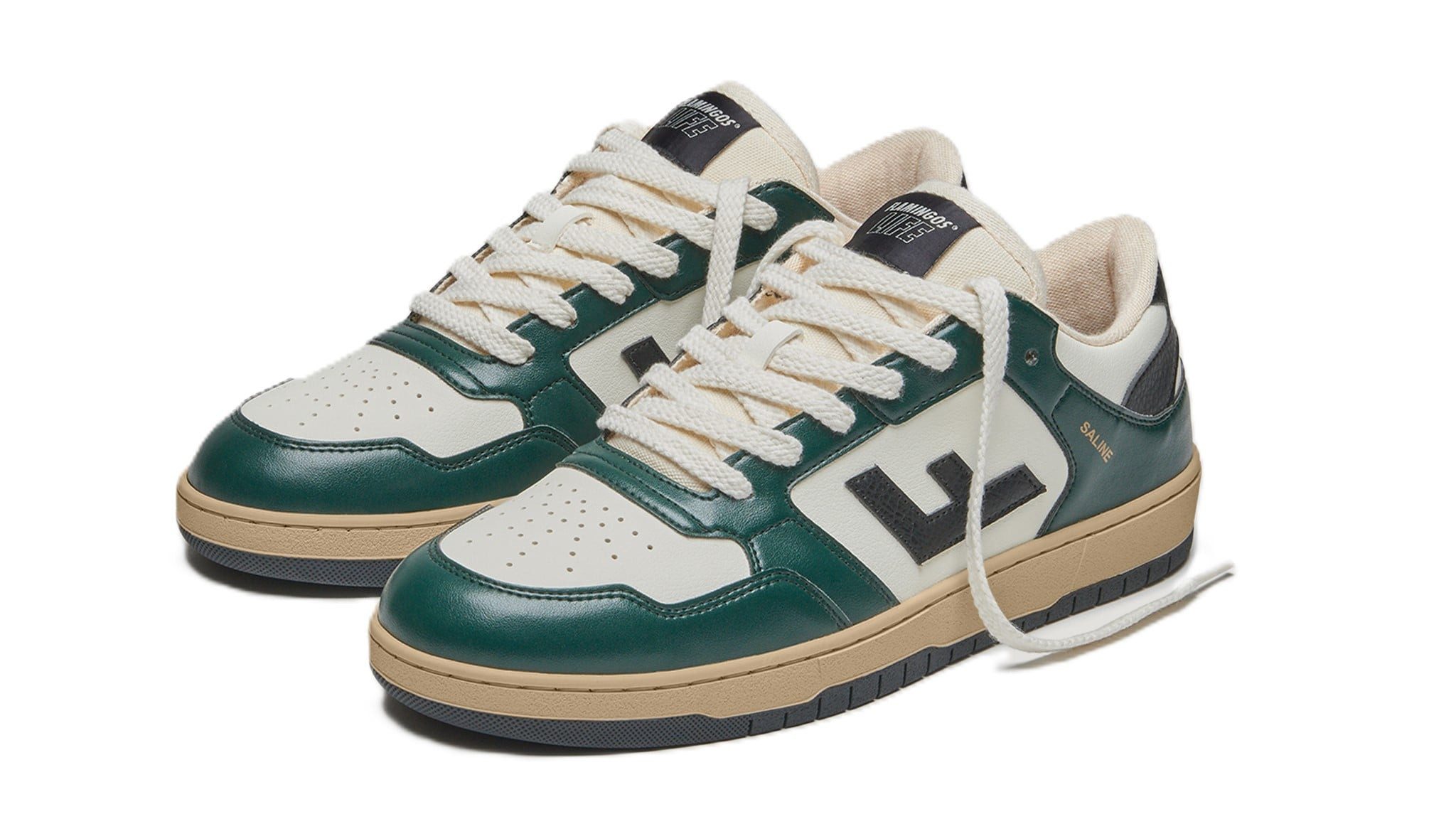 Saline - weiss/junglegrün/schwarz Sneaker