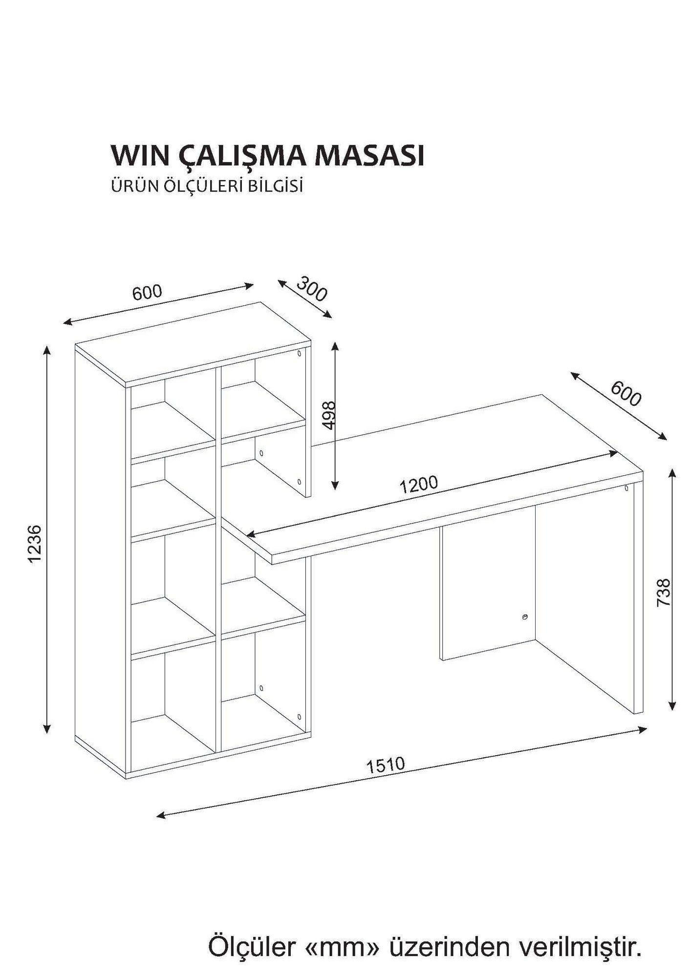 Decor Schreibtisch Skye WAT3829-Schreibtisch