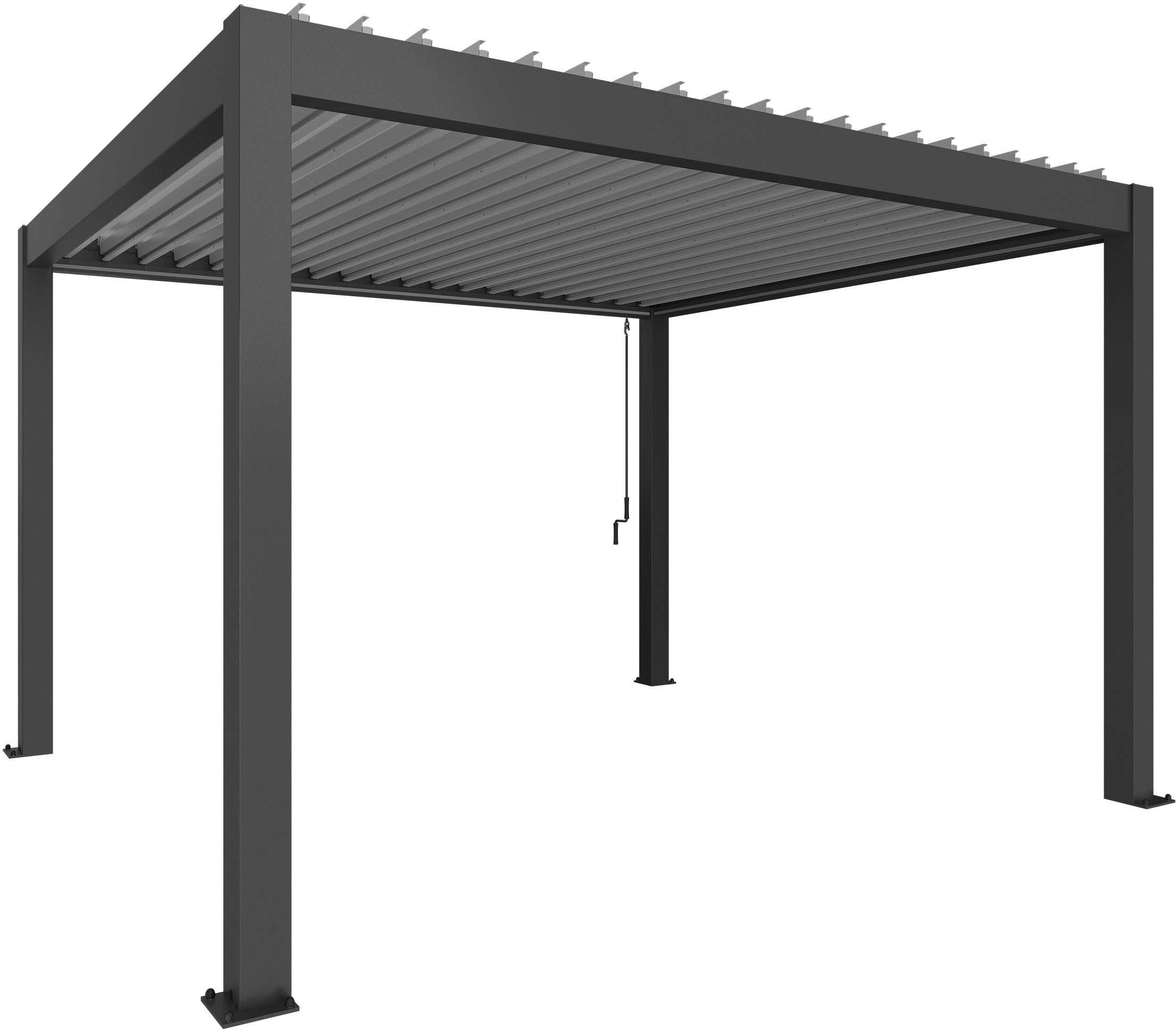 Biohort Pergola 4x3,5 m, verschiedene Farben, 404,5x367,5x264 cm, ausgezeichnet mit dem Red Dot Design Award