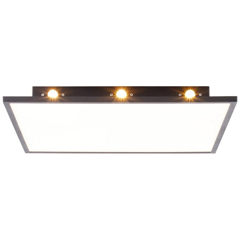 Brilliant LED Panel Xception, LED fest integriert, Warmweiß, 35 x 35 cm,  easydim, 2400 lm, warmweiß, Metall/Kunststoff, schwarz
