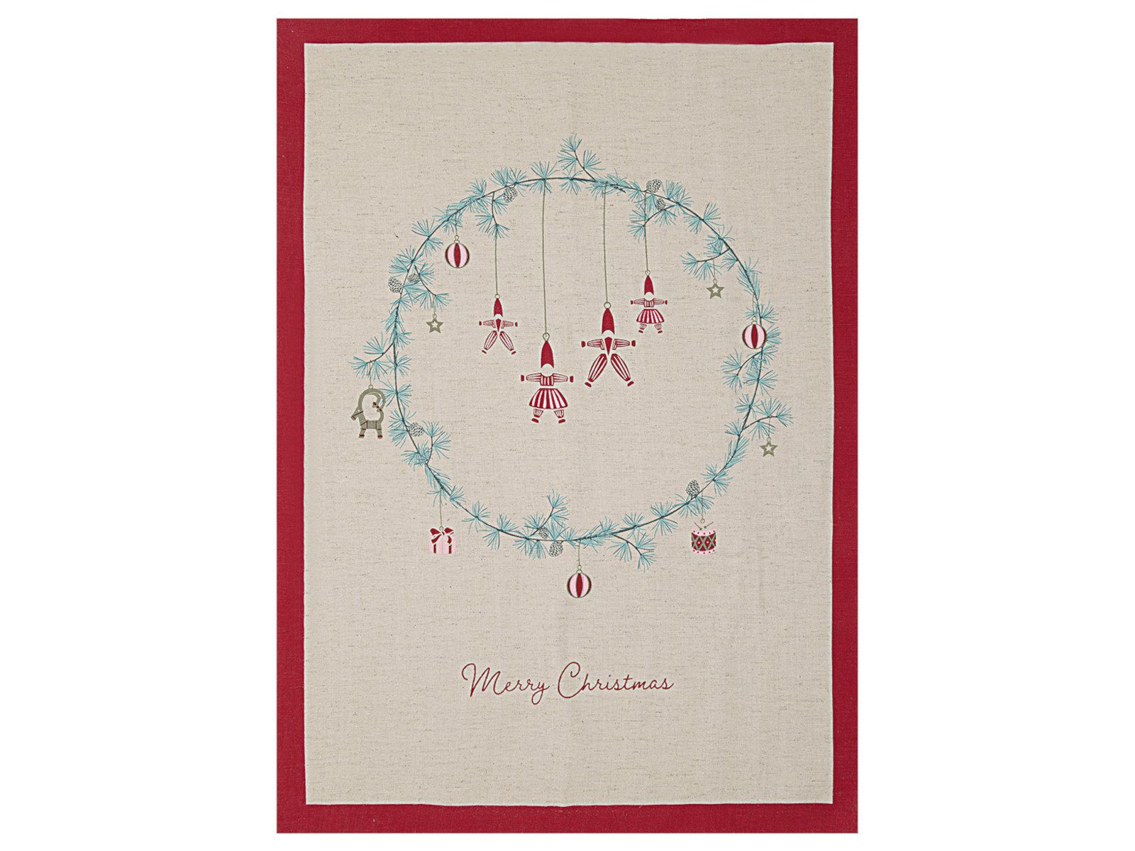 Greengate Geschirrtuch Juana Geschirrtuch bedruckt sand 70x50cm günstig online kaufen