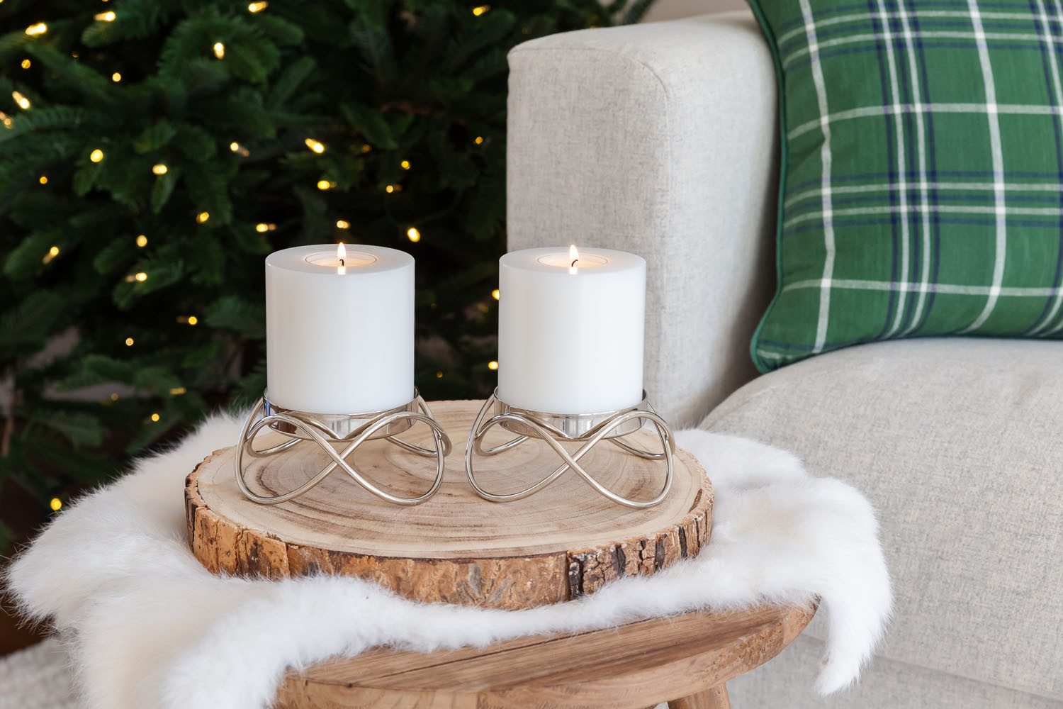 EDZARD Kerzenhalter Bastia, 2er-Set, Edelstahl, vernickelt, hochglanzpolier günstig online kaufen