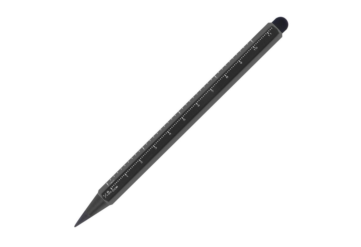 Thumbnail - Easy Gifts Kugelschreiber Tintenloser Touchpen Lineal Kugelschreiber / Farbe: schwarz