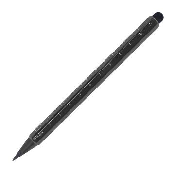 Livepac Office Kugelschreiber 2x Tintenloser Touchpen Lineal Kugelschreiber / Farbe: je 1x schwarz u
