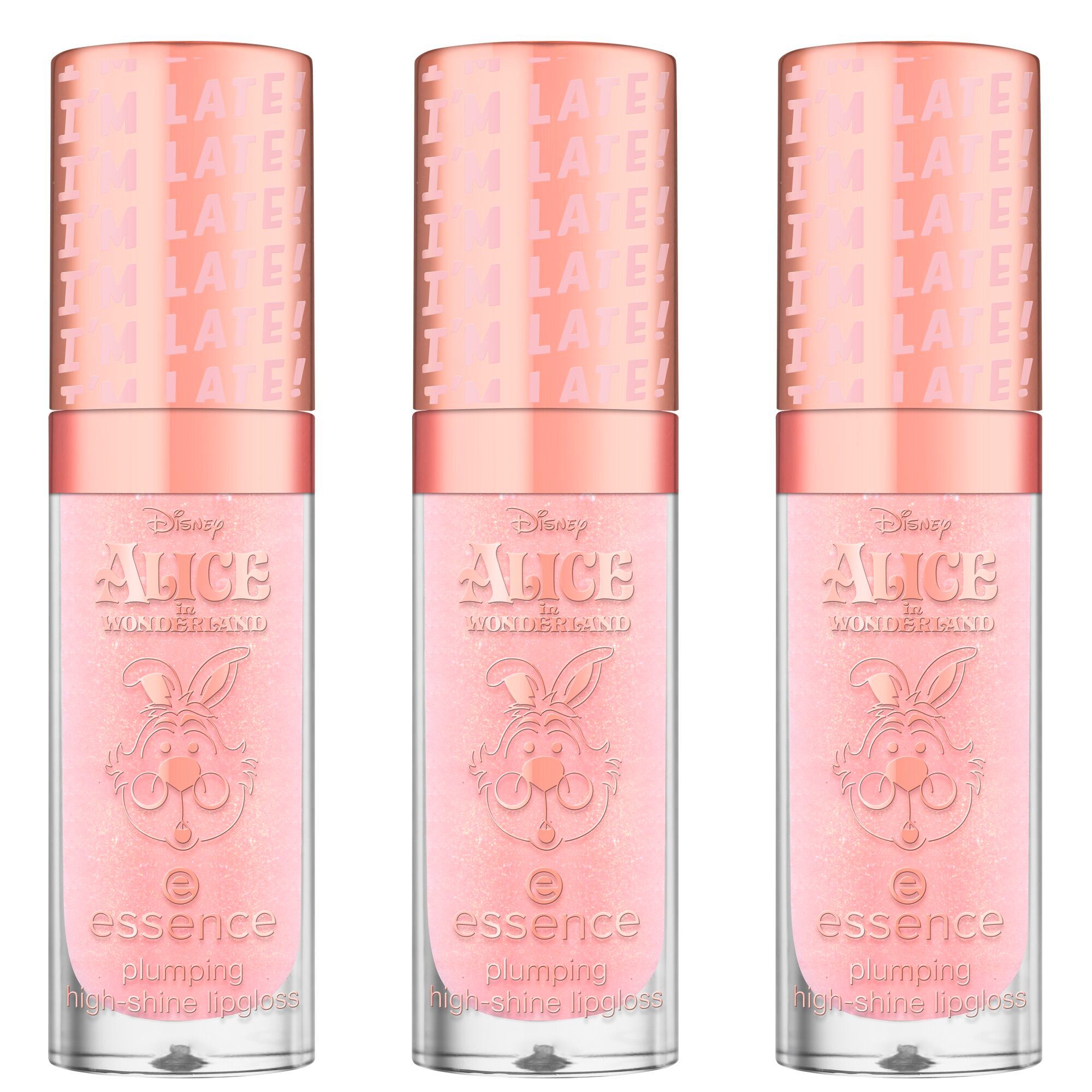 Essence Lipgloss Disney Alice in Wonderland plumping high-shine lipgloss, 3-tlg.