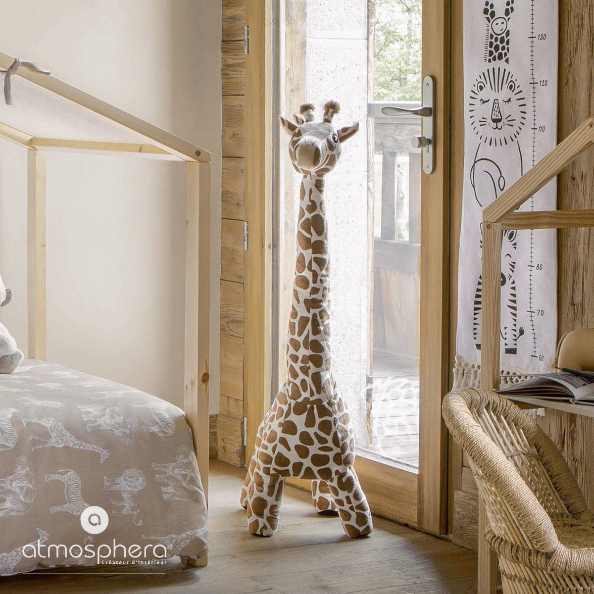 Atmosphera Créateur d'intérieur Kuscheltier Große Plüschfigur GIRAFFE, Kuscheltier, 100 cm